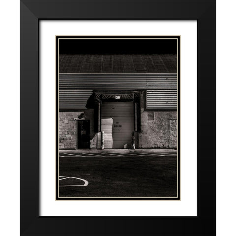 No Parking No 1 Black Modern Wood Framed Art Print with Double Matting by Carson, Brian