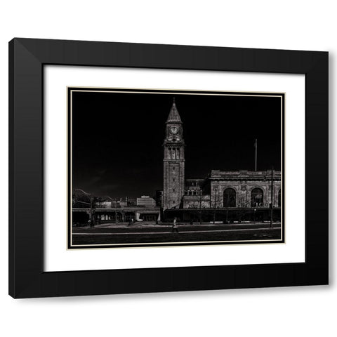 North Toronto Railway Station No 2 Black Modern Wood Framed Art Print with Double Matting by Carson, Brian