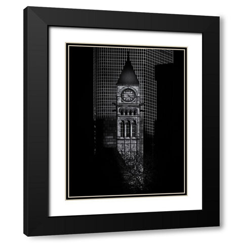 Old City Hall Toronto No 1 Black Modern Wood Framed Art Print with Double Matting by Carson, Brian