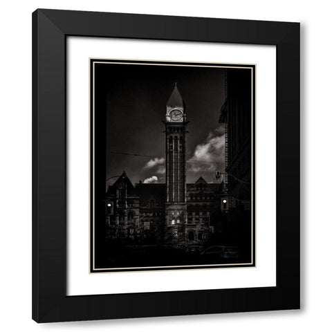 Old City Hall Toronto No 5 Black Modern Wood Framed Art Print with Double Matting by Carson, Brian
