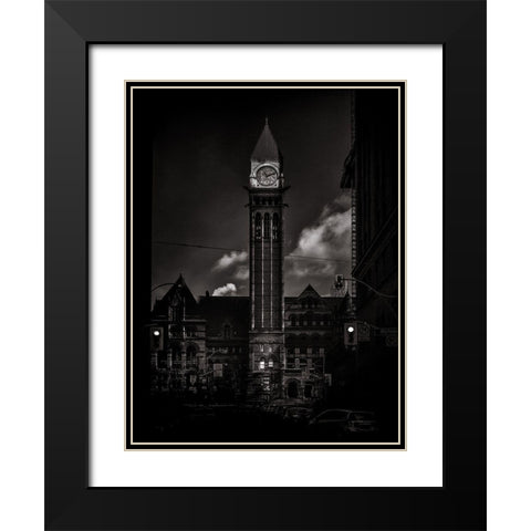 Old City Hall Toronto No 5 Black Modern Wood Framed Art Print with Double Matting by Carson, Brian