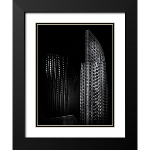 Old City Hall Toronto No 2 Black Modern Wood Framed Art Print with Double Matting by Carson, Brian