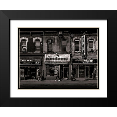 One Stop Shopping No 2 Black Modern Wood Framed Art Print with Double Matting by Carson, Brian
