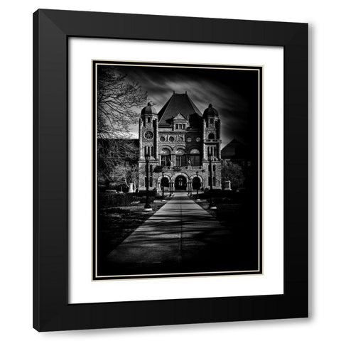 Ontario Main Legislative Building Black Modern Wood Framed Art Print with Double Matting by Carson, Brian