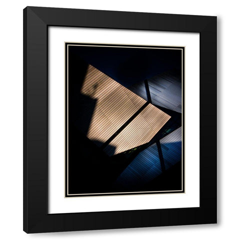 Rom Crystal No 1 Color Black Modern Wood Framed Art Print with Double Matting by Carson, Brian