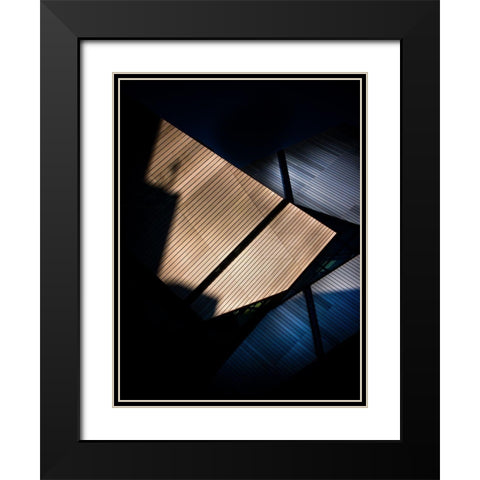 Rom Crystal No 1 Color Black Modern Wood Framed Art Print with Double Matting by Carson, Brian