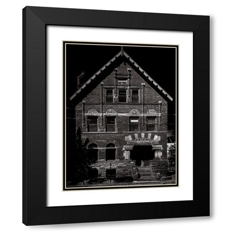 Rupert Simpson House Toronto Black Modern Wood Framed Art Print with Double Matting by Carson, Brian