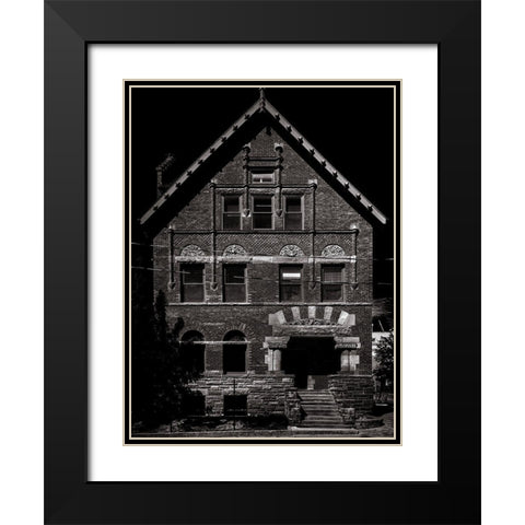 Rupert Simpson House Toronto Black Modern Wood Framed Art Print with Double Matting by Carson, Brian