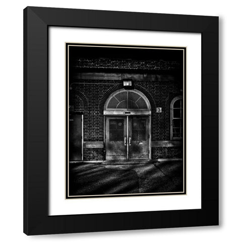 School Daze No 4 Black Modern Wood Framed Art Print with Double Matting by Carson, Brian