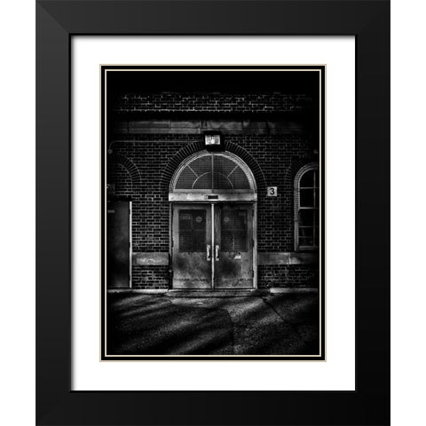 School Daze No 4 Black Modern Wood Framed Art Print with Double Matting by Carson, Brian