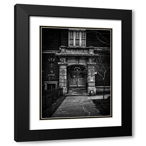 School Daze No 5 Black Modern Wood Framed Art Print with Double Matting by Carson, Brian