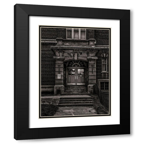 School Daze No 8 Black Modern Wood Framed Art Print with Double Matting by Carson, Brian