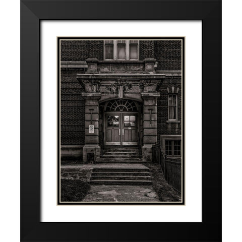 School Daze No 8 Black Modern Wood Framed Art Print with Double Matting by Carson, Brian