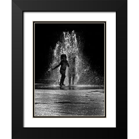 Summertime Funtime No 2 Black Modern Wood Framed Art Print with Double Matting by Carson, Brian