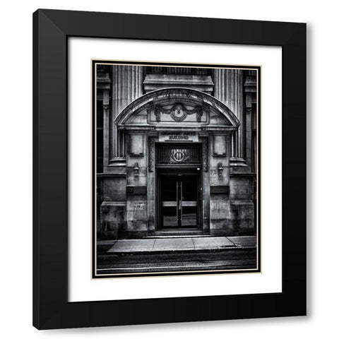 The Graphic Arts Building Black Modern Wood Framed Art Print with Double Matting by Carson, Brian