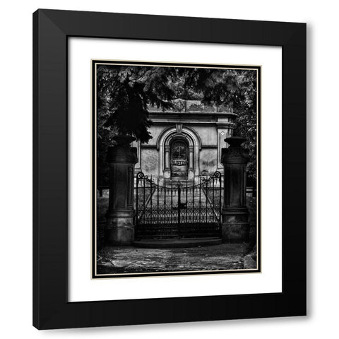 Tombstone Shadow No 6 Black Modern Wood Framed Art Print with Double Matting by Carson, Brian