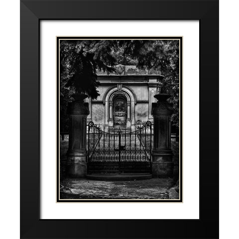 Tombstone Shadow No 6 Black Modern Wood Framed Art Print with Double Matting by Carson, Brian
