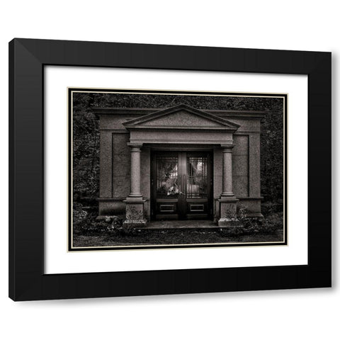 Tombstone Shadow No 36 Black Modern Wood Framed Art Print with Double Matting by Carson, Brian