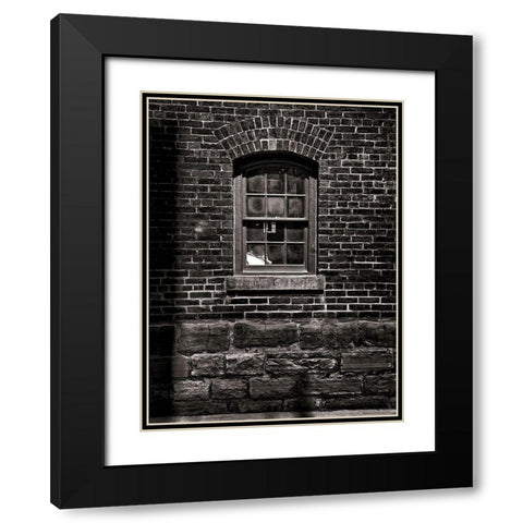 Toronto Distillery District Windows No 4 Black Modern Wood Framed Art Print with Double Matting by Carson, Brian
