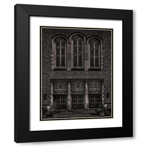Yorkminster Park Baptist Church Black Modern Wood Framed Art Print with Double Matting by Carson, Brian