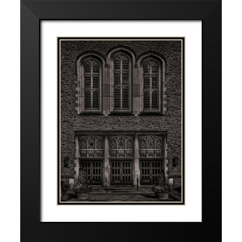 Yorkminster Park Baptist Church Black Modern Wood Framed Art Print with Double Matting by Carson, Brian