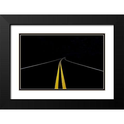 The Road to Nowhere Black Modern Wood Framed Art Print with Double Matting by Shainidze, Dr. Roland