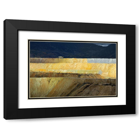 Heavy Truck Black Modern Wood Framed Art Print with Double Matting by Gasperlin, Izidor