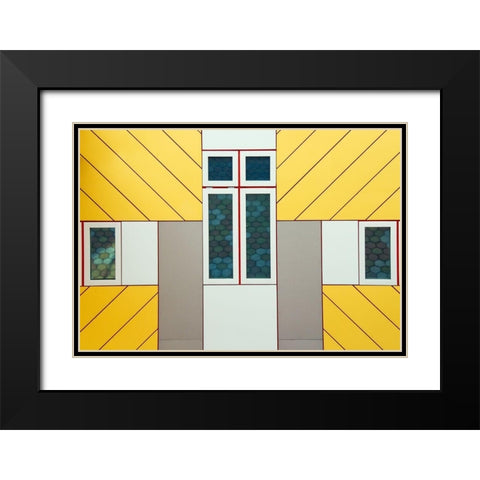 Facade Black Modern Wood Framed Art Print with Double Matting by Bartsch, Heidi