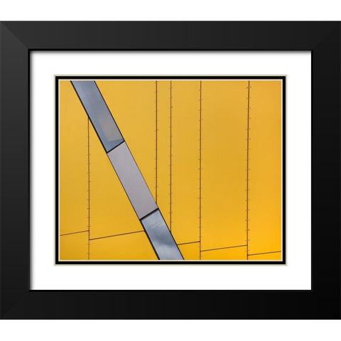 Angle Black Modern Wood Framed Art Print with Double Matting by Hammer, Jacqueline