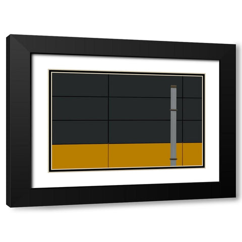 Standing Alone Black Modern Wood Framed Art Print with Double Matting by Niezen, Jan