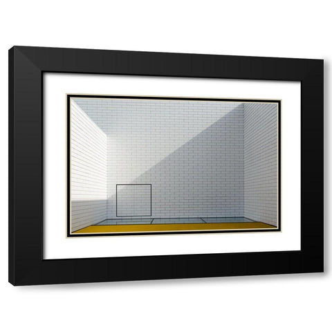 Detail Lego House Black Modern Wood Framed Art Print with Double Matting by Schuster, Inge