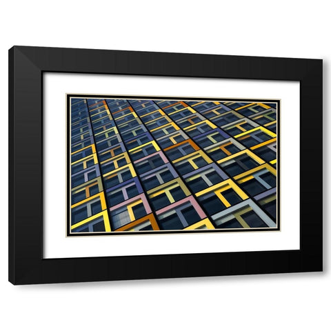 small sun protection Black Modern Wood Framed Art Print with Double Matting by Endermann, Rolf