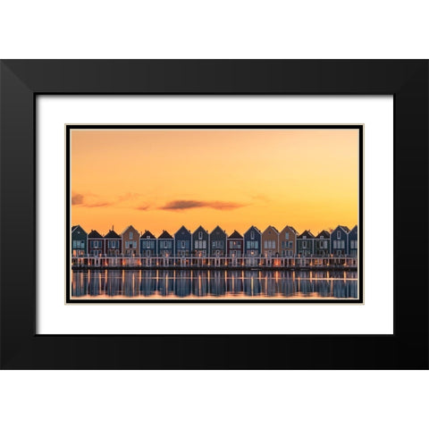 Fragile like feather Black Modern Wood Framed Art Print with Double Matting by Nakul Photography