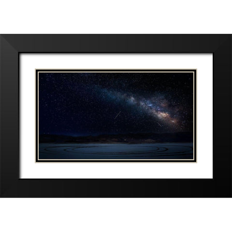 Out of this world Black Modern Wood Framed Art Print with Double Matting by Chang, Phillip