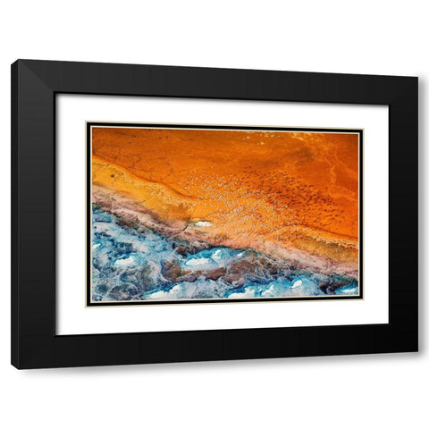 Colorful Black Modern Wood Framed Art Print with Double Matting by Chang, Phillip