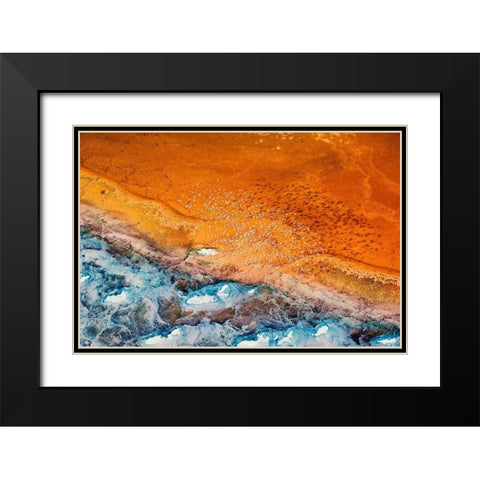 Colorful Black Modern Wood Framed Art Print with Double Matting by Chang, Phillip