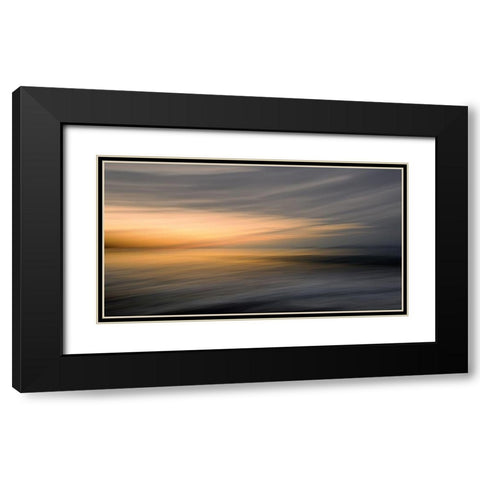 Silence Black Modern Wood Framed Art Print with Double Matting by Pascual Buye, Santiago