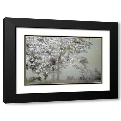 Spring Black Modern Wood Framed Art Print with Double Matting by Talen, Nel