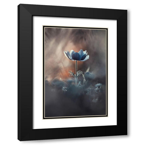 Out of Chaos Black Modern Wood Framed Art Print with Double Matting by Bravin, Fabien