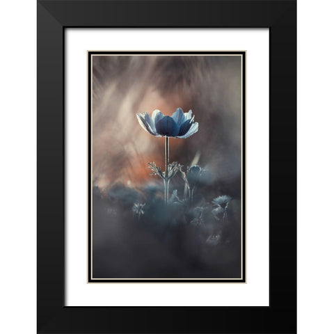 Out of Chaos Black Modern Wood Framed Art Print with Double Matting by Bravin, Fabien