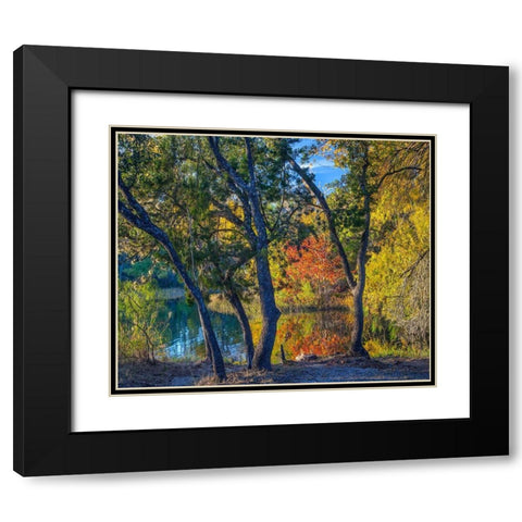 Inks Lake-Inks Lake State Park-Texas Black Modern Wood Framed Art Print with Double Matting by Fitzharris, Tim