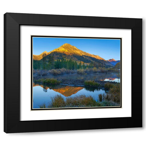 Schuylkill Mountains Slate River near Crested Butte-Colorado Black Modern Wood Framed Art Print with Double Matting by Fitzharris, Tim