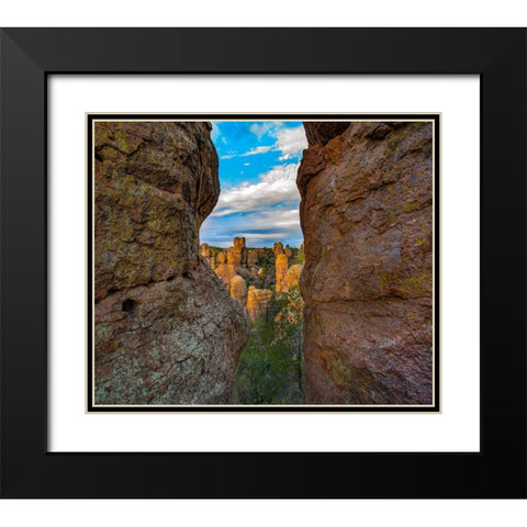 Grotto at Echo Canyon Trail-Chiricahua National Monument-Arizona Black Modern Wood Framed Art Print with Double Matting by Fitzharris, Tim