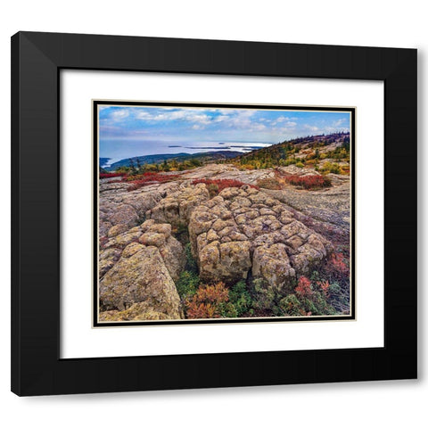 Cadillac Mountain-Acadia National Park-Maine Black Modern Wood Framed Art Print with Double Matting by Fitzharris, Tim