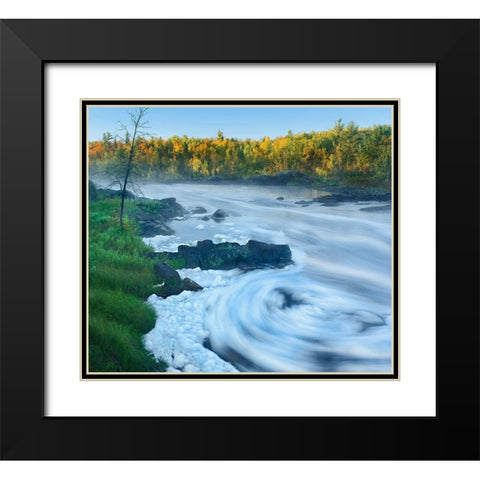 St Louis River-Jay Cooke State Park ,Minnesota. Black Modern Wood Framed Art Print with Double Matting by Fitzharris, Tim