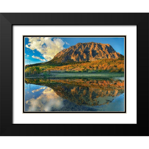 Marcellina Mountain-Colorado Black Modern Wood Framed Art Print with Double Matting by Fitzharris, Tim