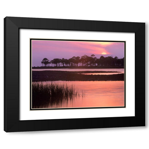 Saint George Island State Park-Saint George Island-Florida Black Modern Wood Framed Art Print with Double Matting by Fitzharris, Tim