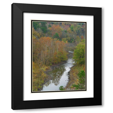 Cassatot River near Millwood Lake-Arkansas Black Modern Wood Framed Art Print with Double Matting by Fitzharris, Tim