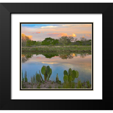 South Llano River State Park-Texas. Black Modern Wood Framed Art Print with Double Matting by Fitzharris, Tim