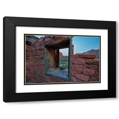 Lees Ferry-Vermilion Cliffs National Monument-Arizona-USA Black Modern Wood Framed Art Print with Double Matting by Fitzharris, Tim